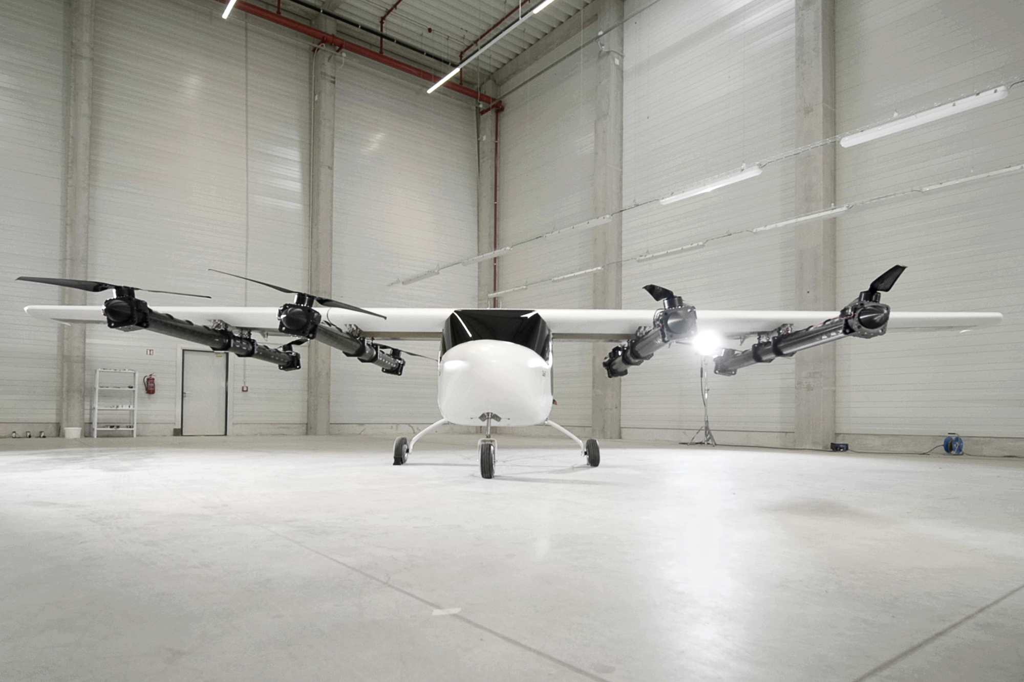 Zuri Technology Demonstrator in a hangar Zuri Technology Demonstrator in a hangar
